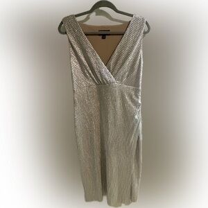 Dressbarn Shimmering Gold Dress